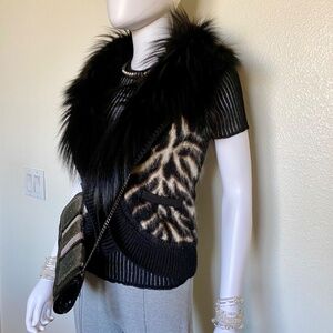 Roberto Cavalli Fur Vest S